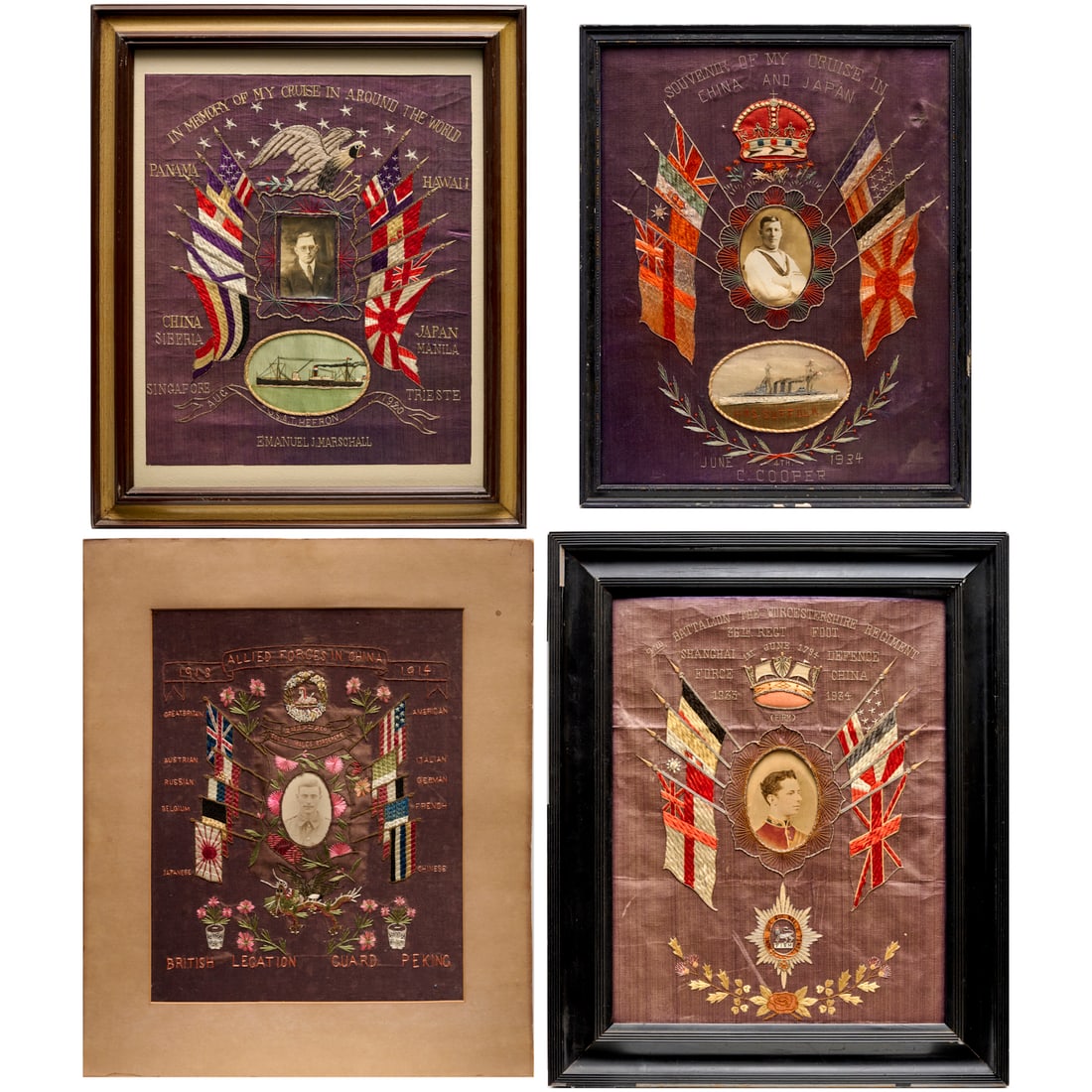 (4) Military & maritime silk embroideries (1 of 9)