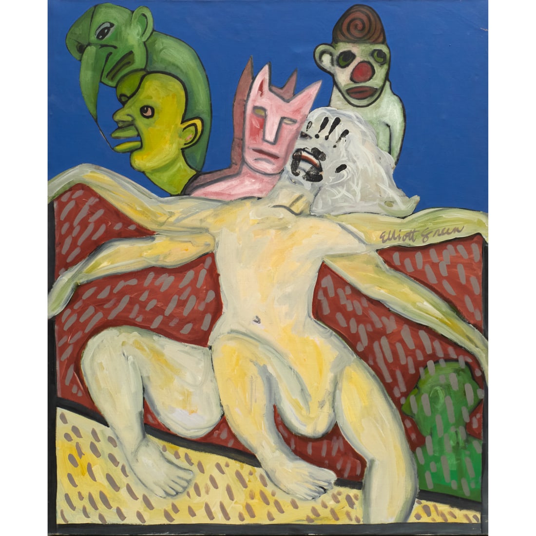 Elliott Green, large oil on canvas (1 of 7)