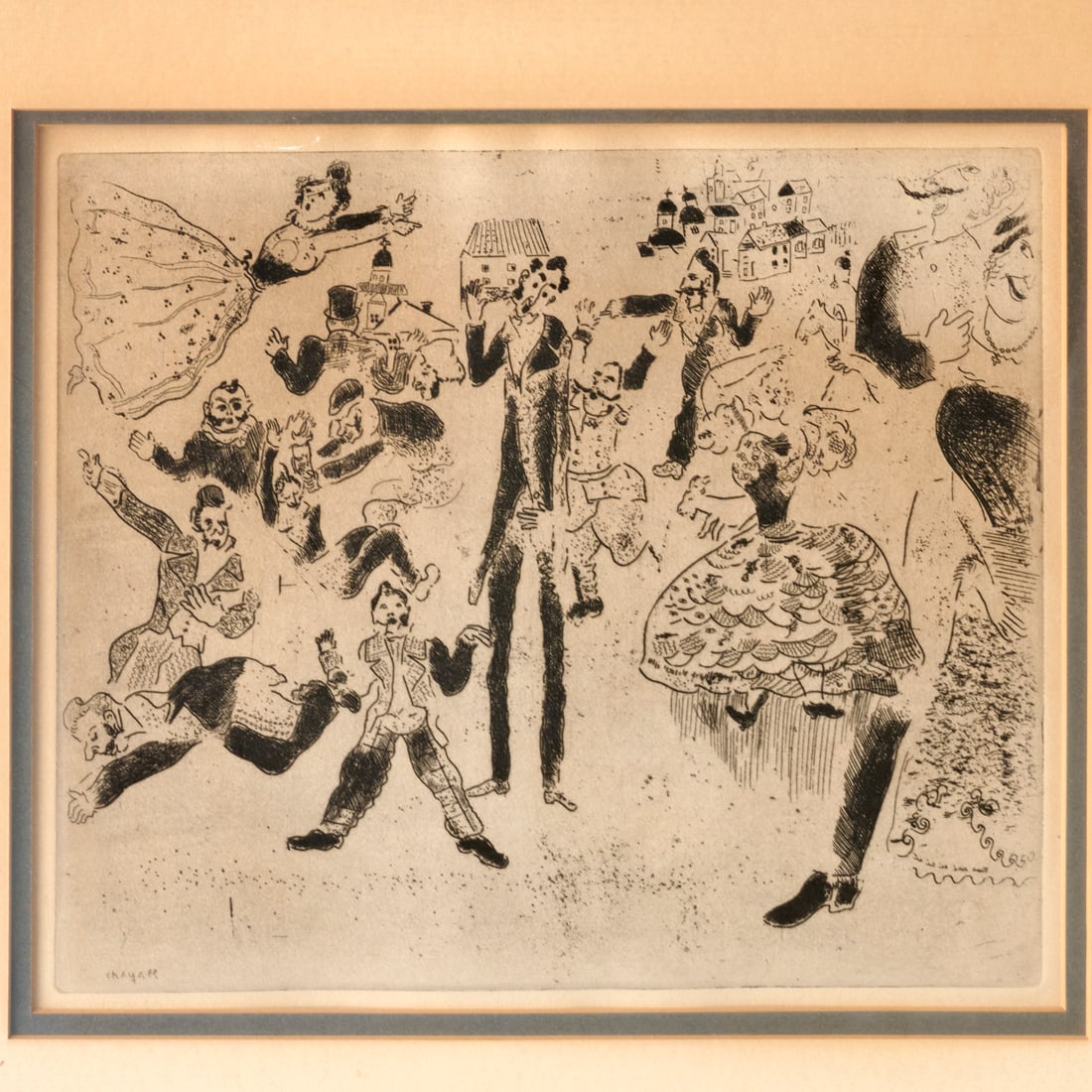 Marc Chagall, etching, c. 1923 - 2