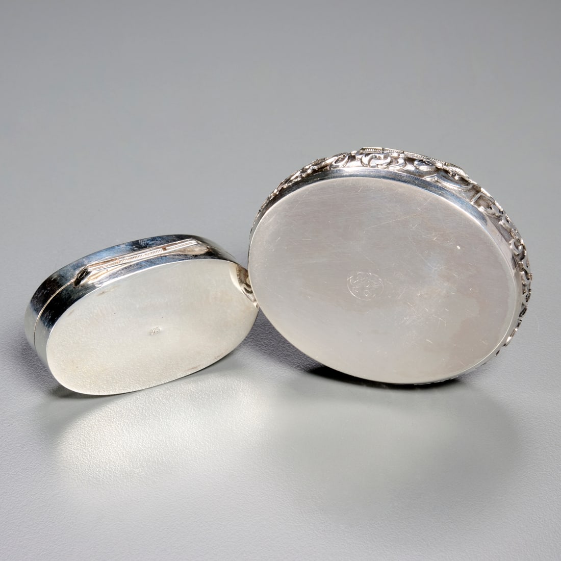 (2) Persian silver boxes - 5