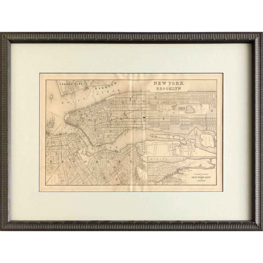 New York City & Brooklyn map, 1882 (1 of 8)