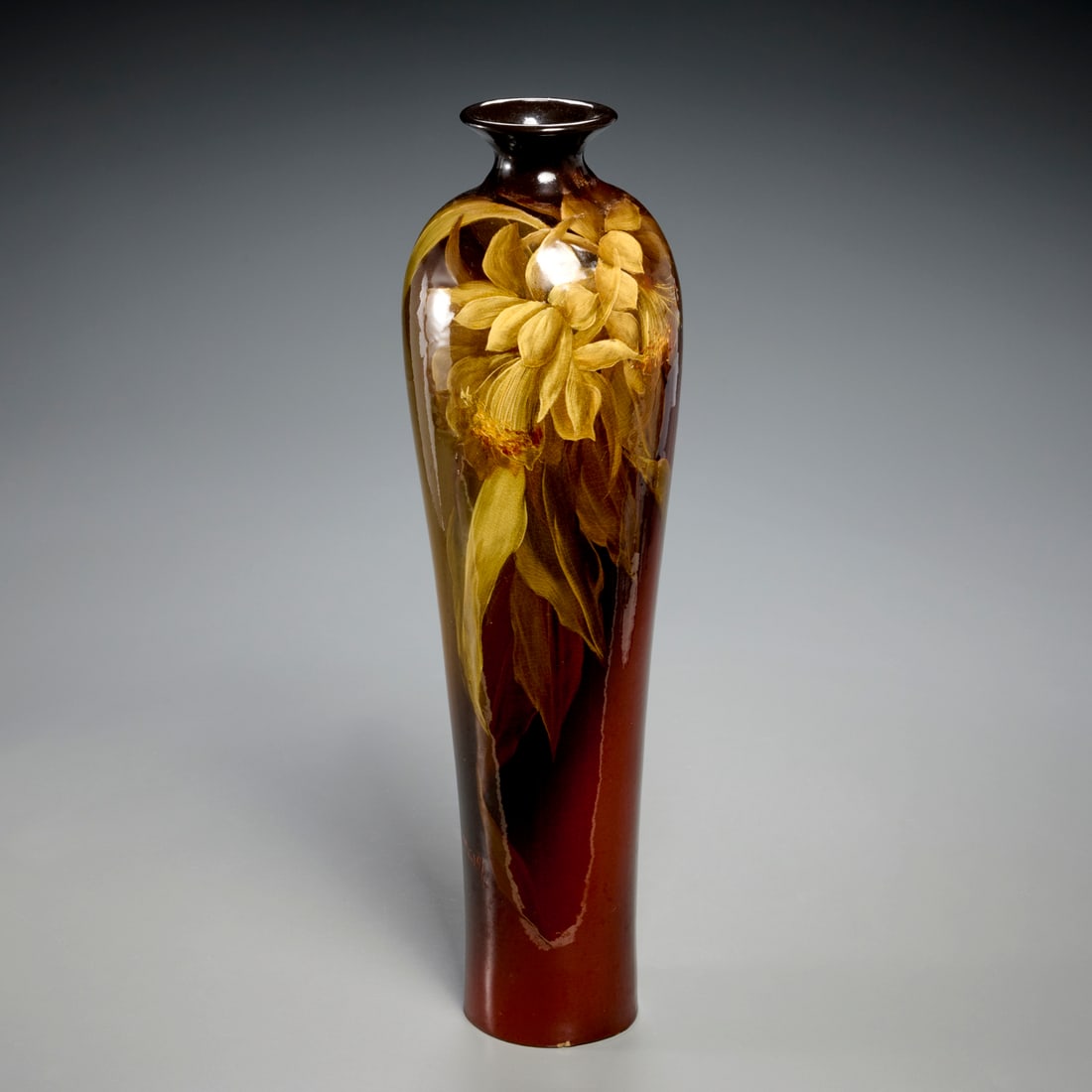 Large Louwelsa Weller pottery vase, signed McGrath (1 of 7)