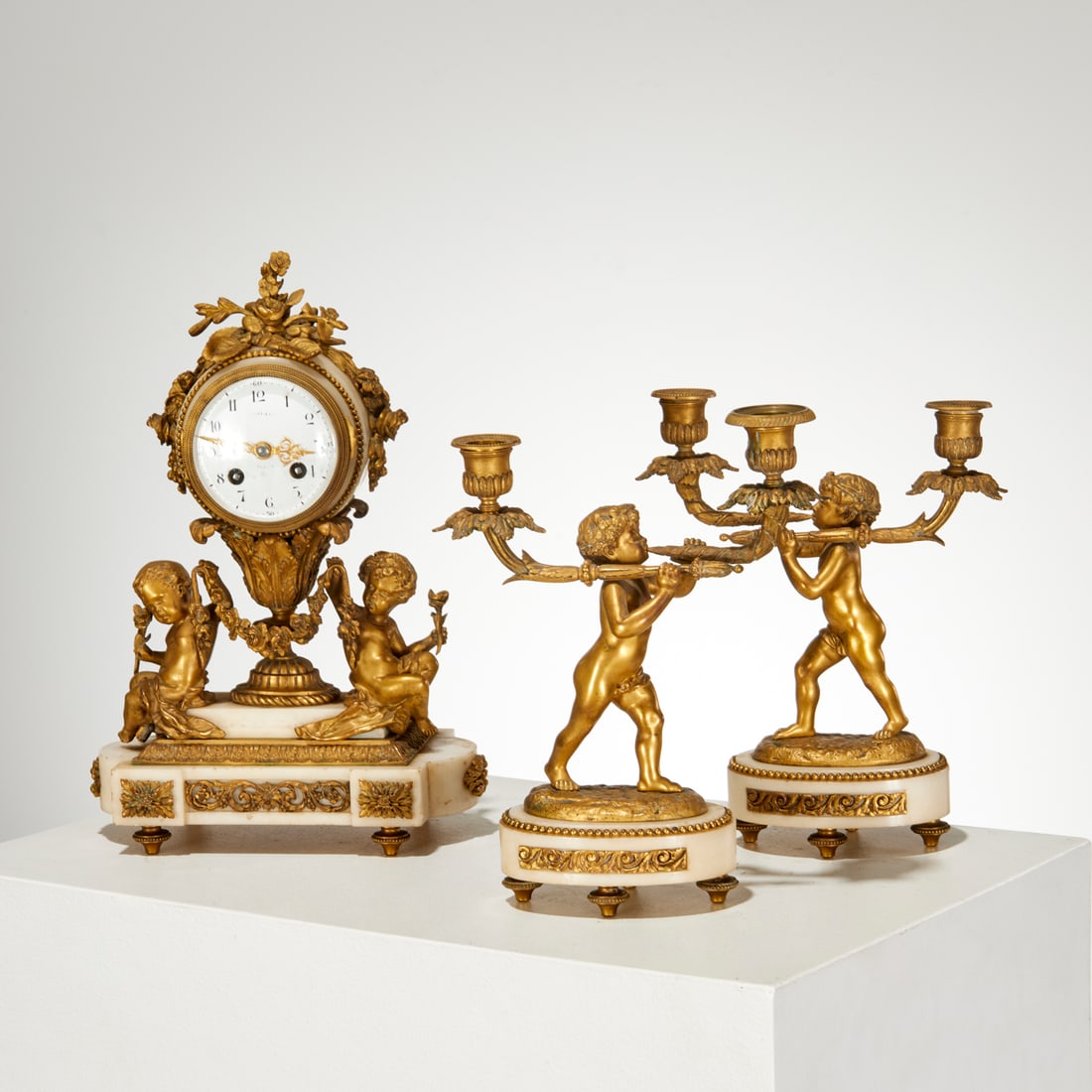 Samuel Marti for Tiffany & Co. clock garniture (1 of 8)