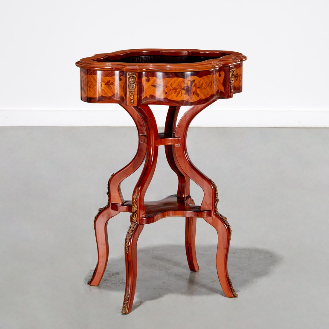 Louis XV style marquetry jardiniere stand (1 of 5)