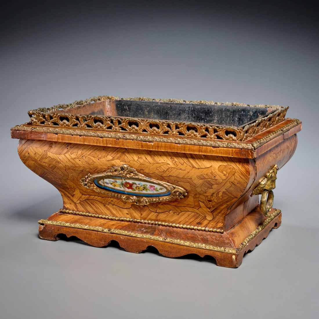Napoleon III parquetry jardiniere (1 of 8)