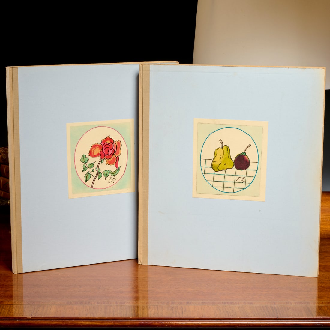 Jacques Zoubaloff. Clos Joli I and II, 1929: Jacques Zoubaloff. Clos Joli I and II, 1929, Editions D'Art Charles Moreau, Paris, "Les Fleurs" and "Les Fruits", each with 50 color plates printed by Daniel Jacomet, un-numbered copies from editions