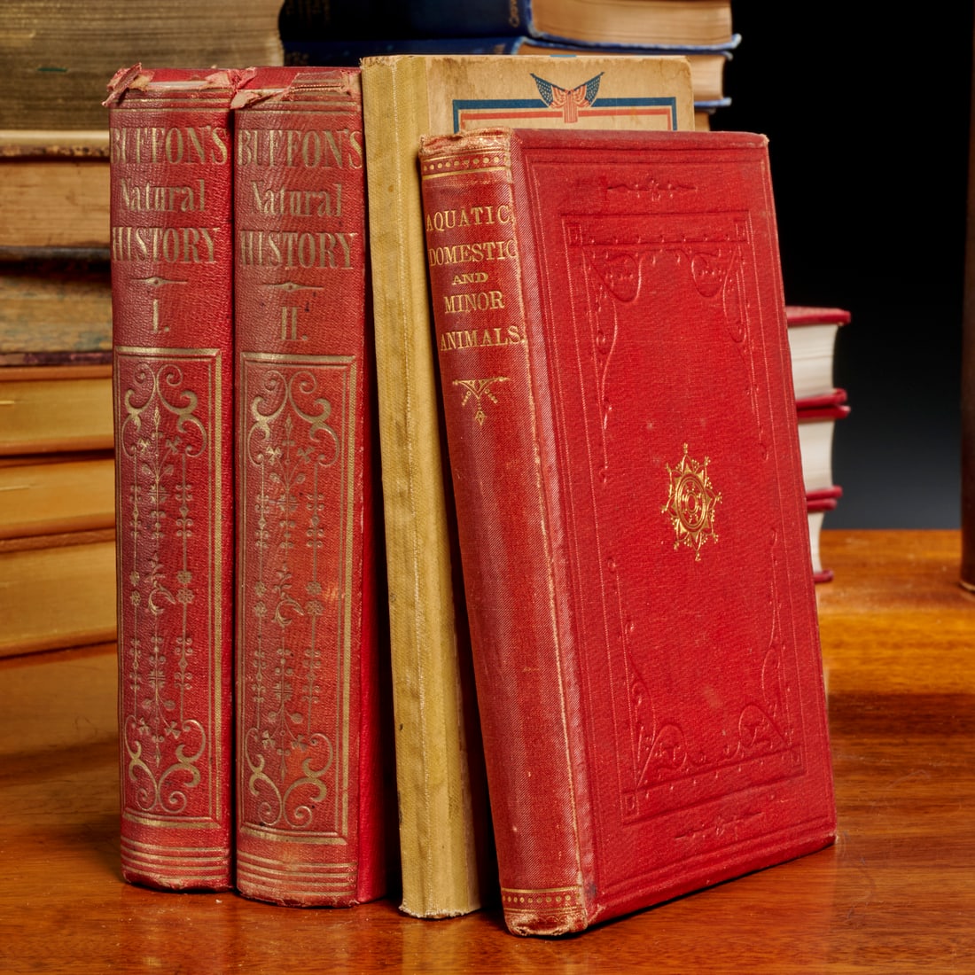 (4) Vols. Natural History, 1 signed Rockefeller (1 of 10)