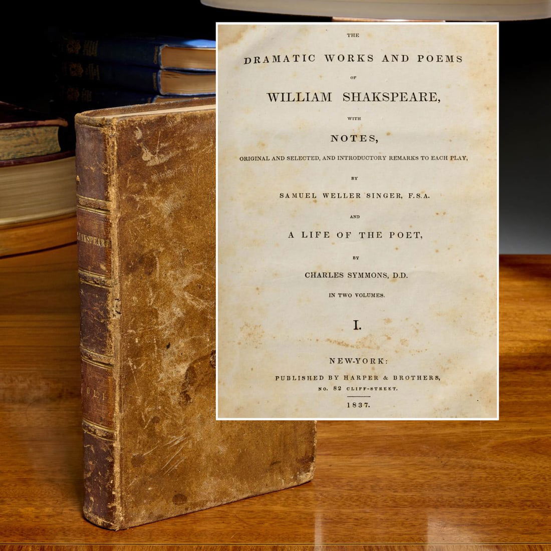 Dramatic Works of Shakspeare, Harper, 1837 (1 of 9)