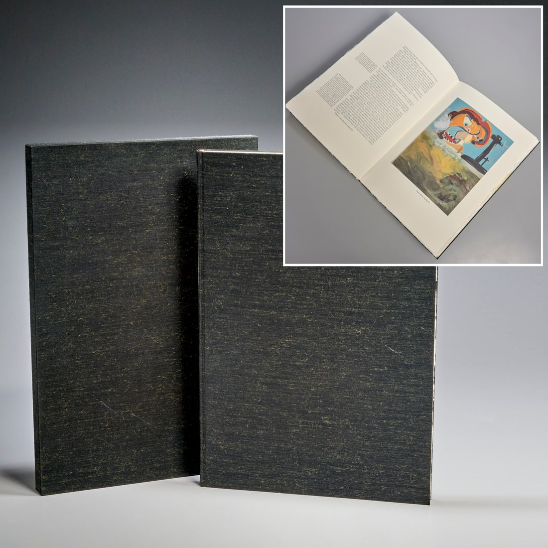 George Condo, Ghost of Chance, 1991, signed: George Condo, Ghost of Chance, 1991, signed, Published by the Library Fellows of the Whitney Museum of American Art, text by William S. Burroughs, illustrated by George Condo, with 3 soft ground