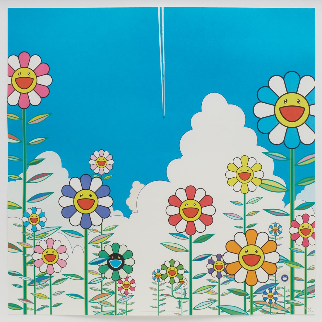 Takashi Murakami, offset lithograph, signed - 2