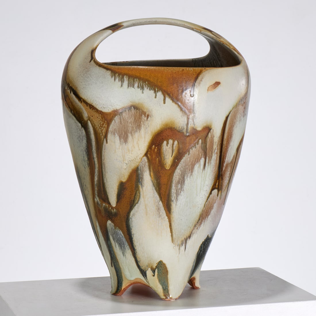 Errol Willett, large glazed ceramic basket (1 of 7)