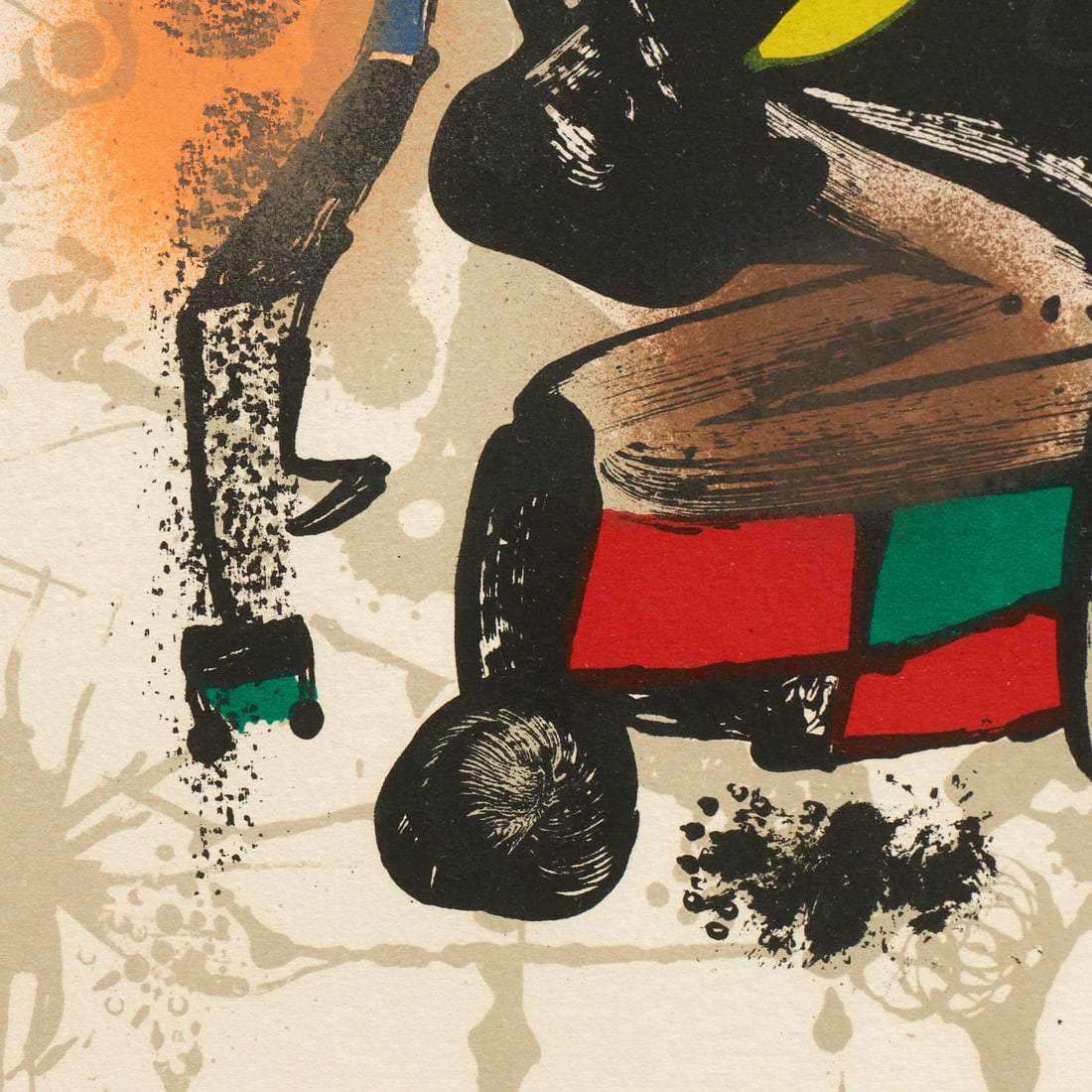 Joan Miro, large lithograph, signed - 2