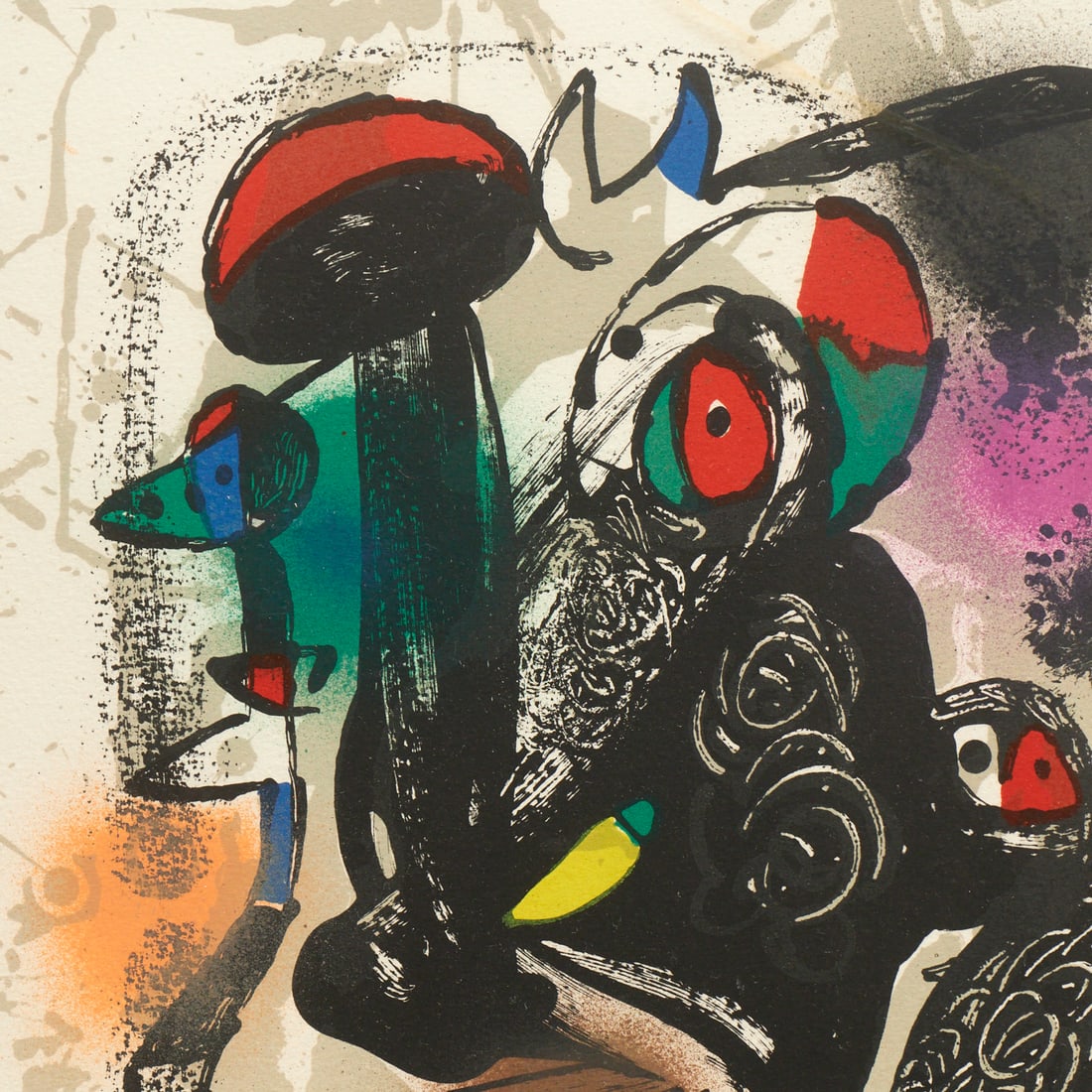 Joan Miro, large lithograph, signed - 7