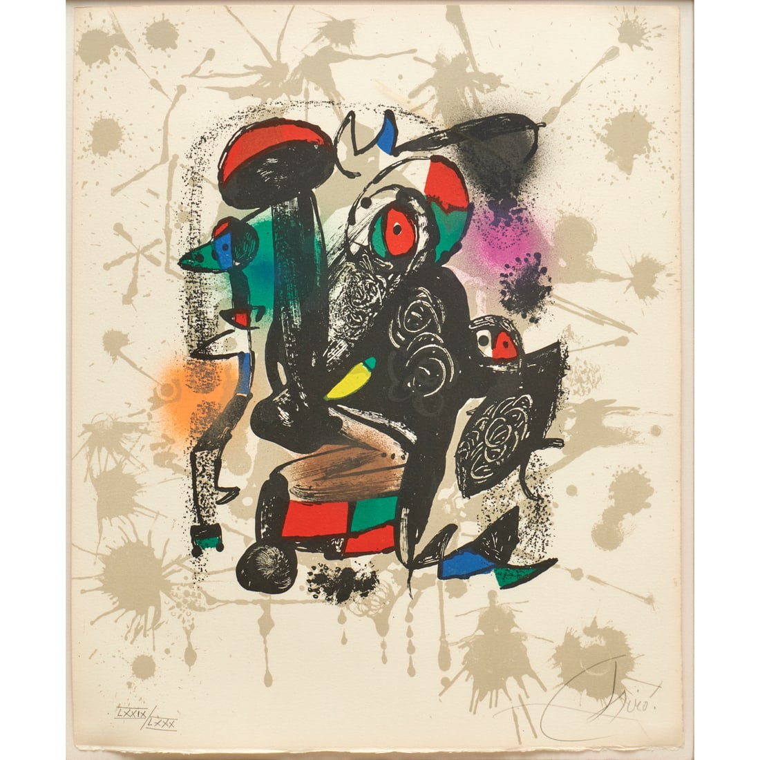 Joan Miro, large lithograph, signed - 8
