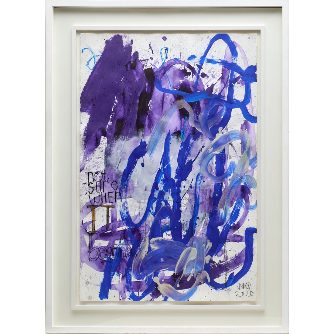 William Quigley, mixed media on paper, 2020 (1 of 9)