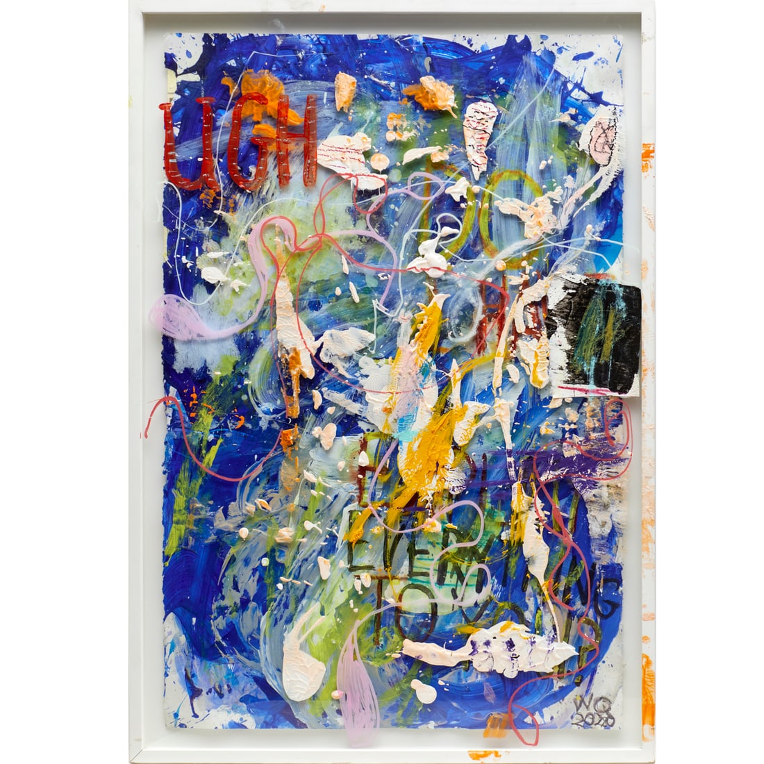 William Quigley, mixed media painting, 2020 (1 of 10)