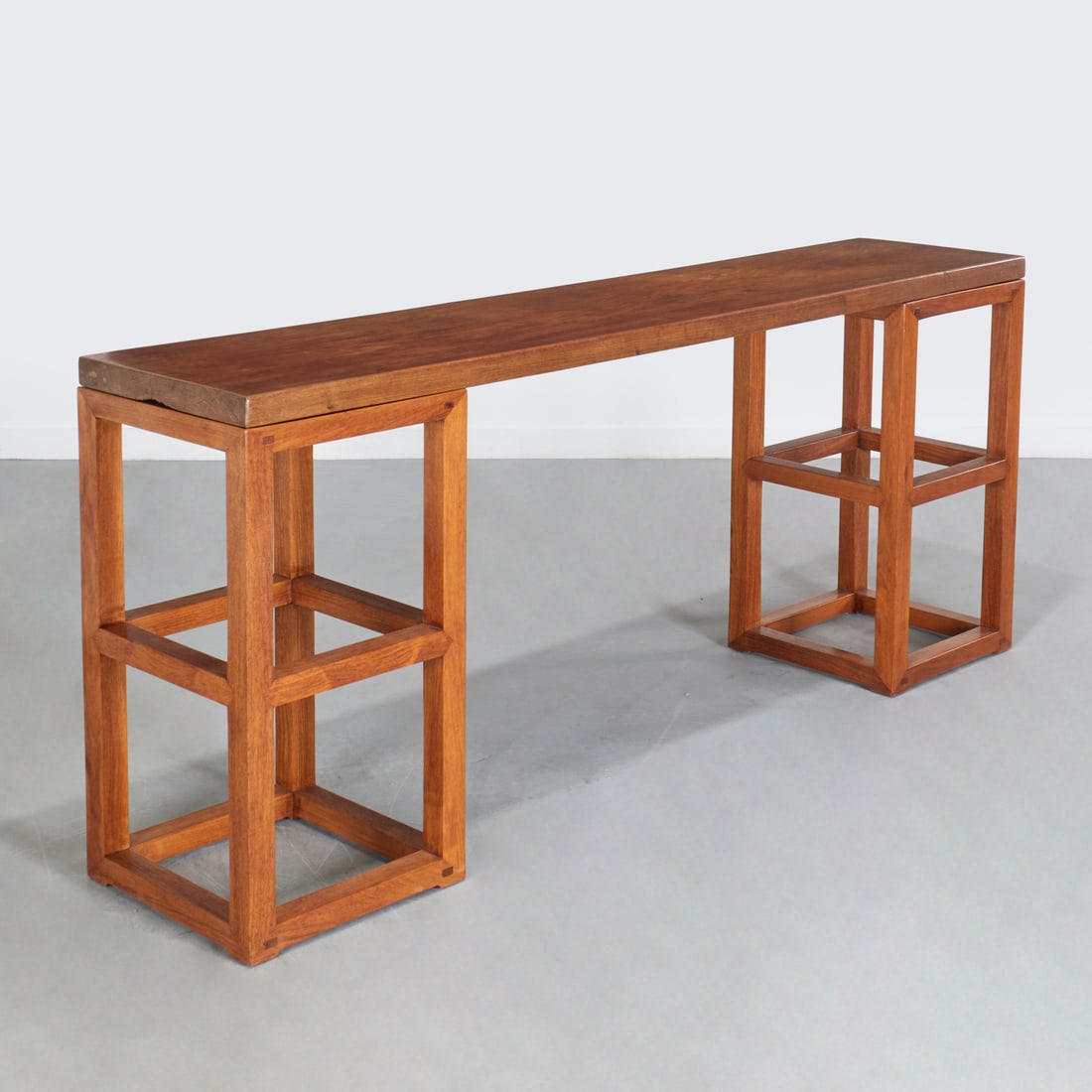 Peter Marino designed hardwood console table (1 of 6)