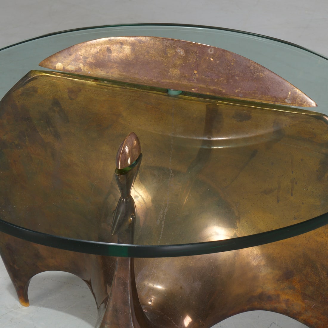 Jonathan Adler, brass peacock table - 3