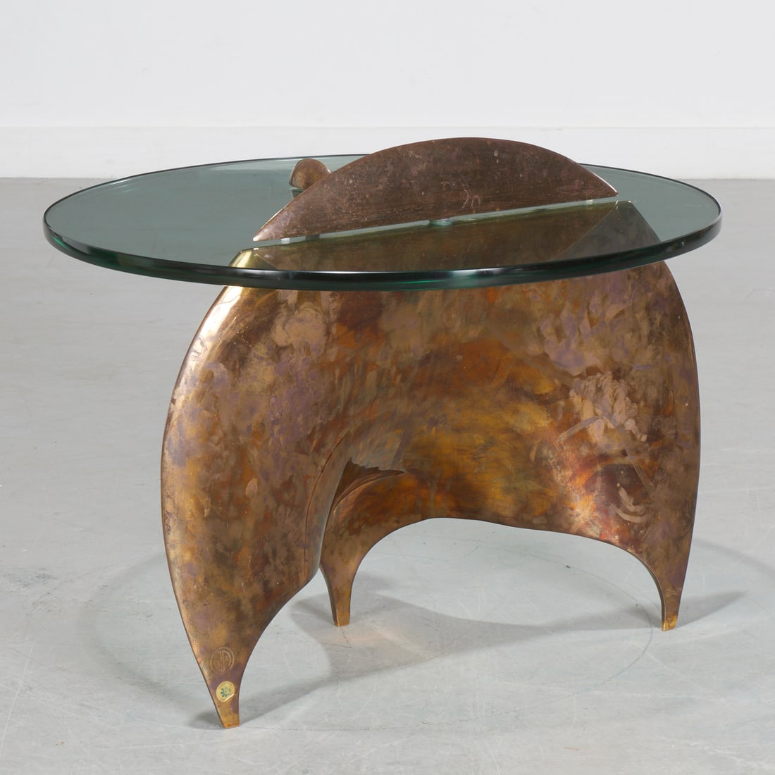 Jonathan Adler, brass peacock table - 5