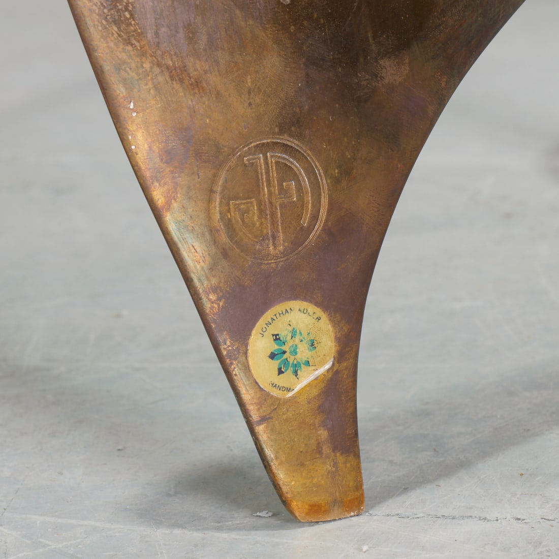 Jonathan Adler, brass peacock table - 6