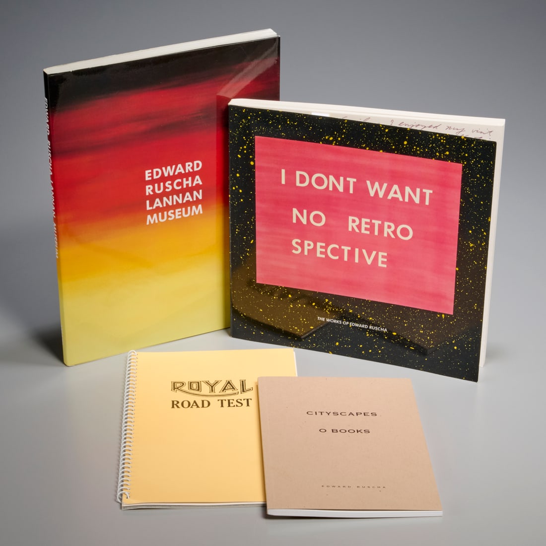 Ed Ruscha, (4) signed books (1 of 9)