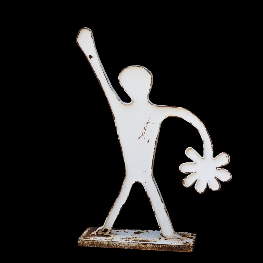 Keith Haring (style of), large steel sculpture (1 of 7)
