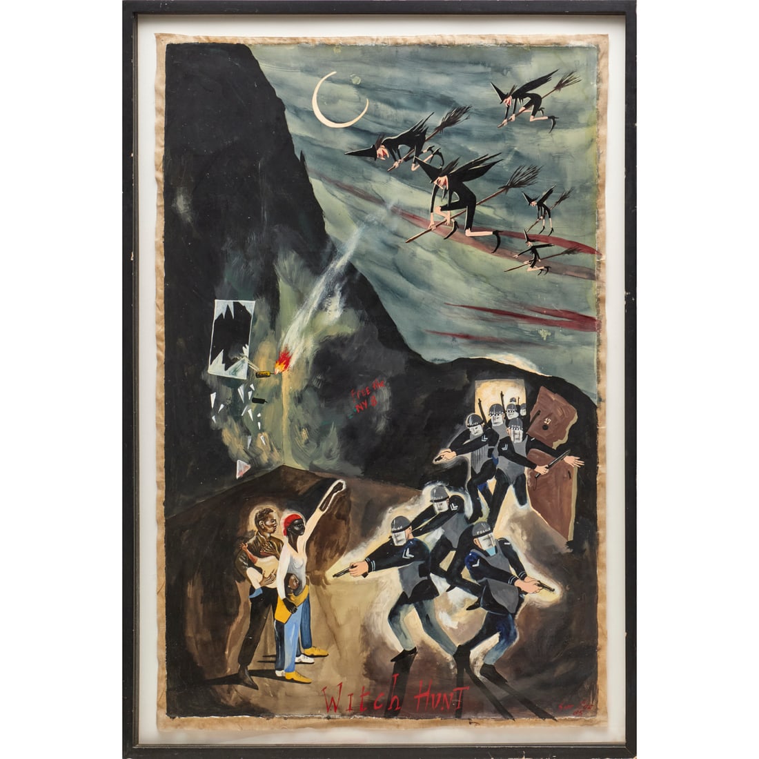 Sue Coe, oil on paper, 1985 (1 of 9)