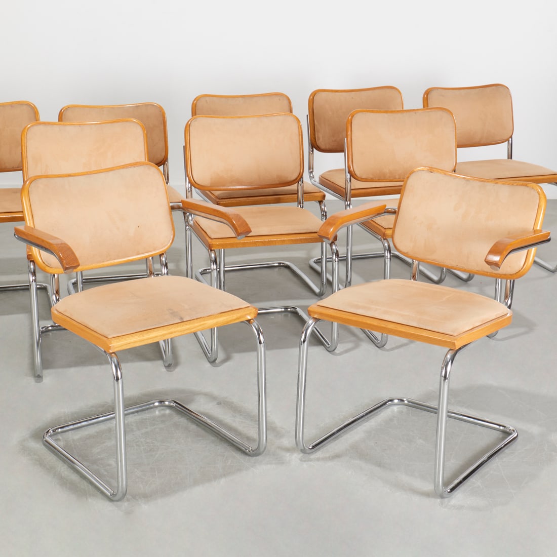 Set (10) Marcel Breuer for Knoll "Cesca" chairs (1 of 9)