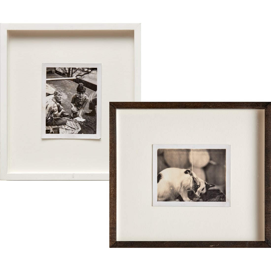 Mark Morrisroe, (2) polaroid photographs: Mark Morrisroe, (2) polaroid photographs, Mark Morrisroe (American, 1959-1989), Untitled (Street Photography), no signature observed, each 4.25"h x 3.25"w (sheet), 9"h x 8"w (frame) Provenance: