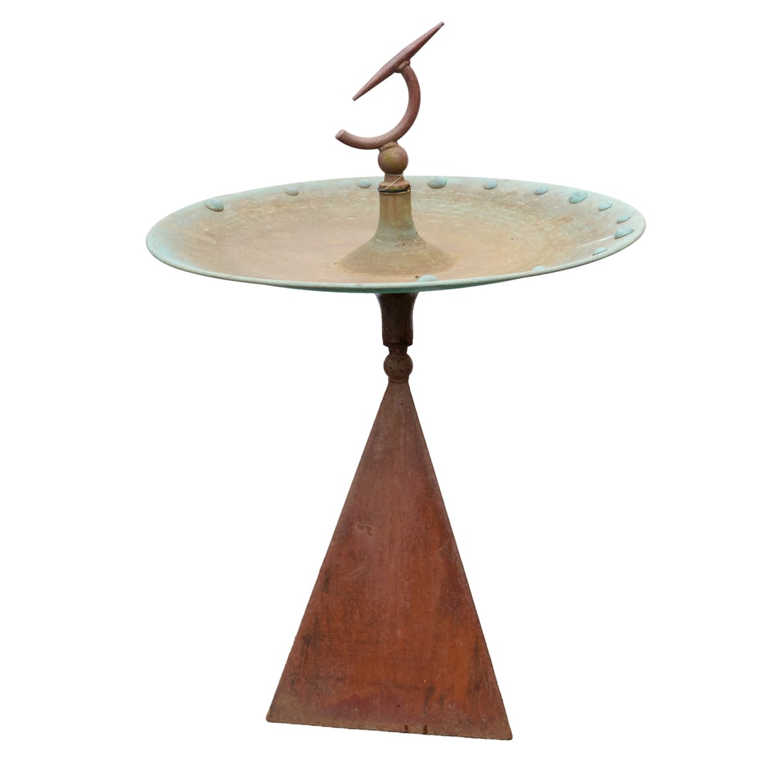Tom Torrens, outdoor sundial / birdbath sculpture (1 of 6)