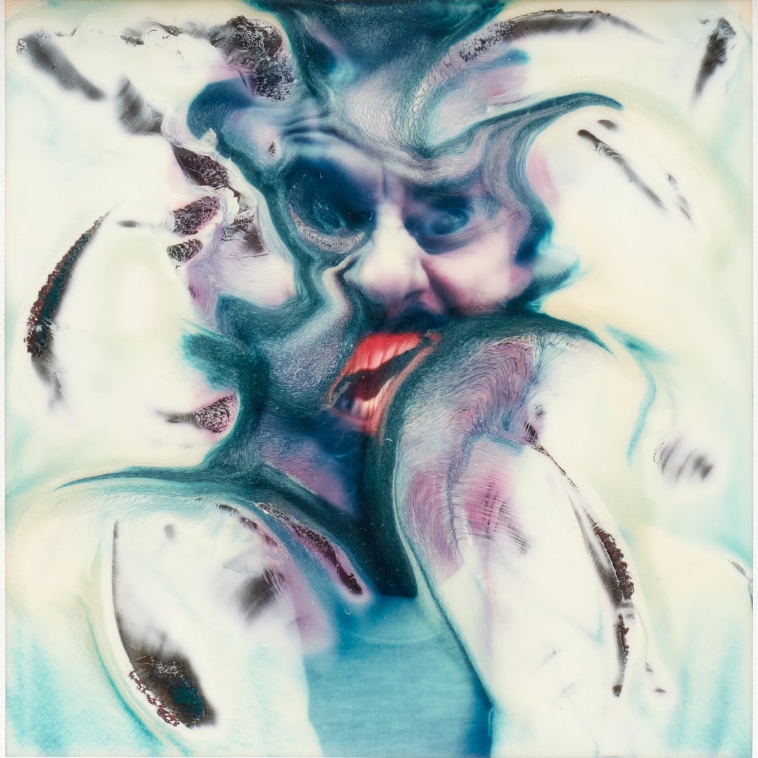 Lucas Samaras, manipulated polaroid, exhibited (1 of 7)