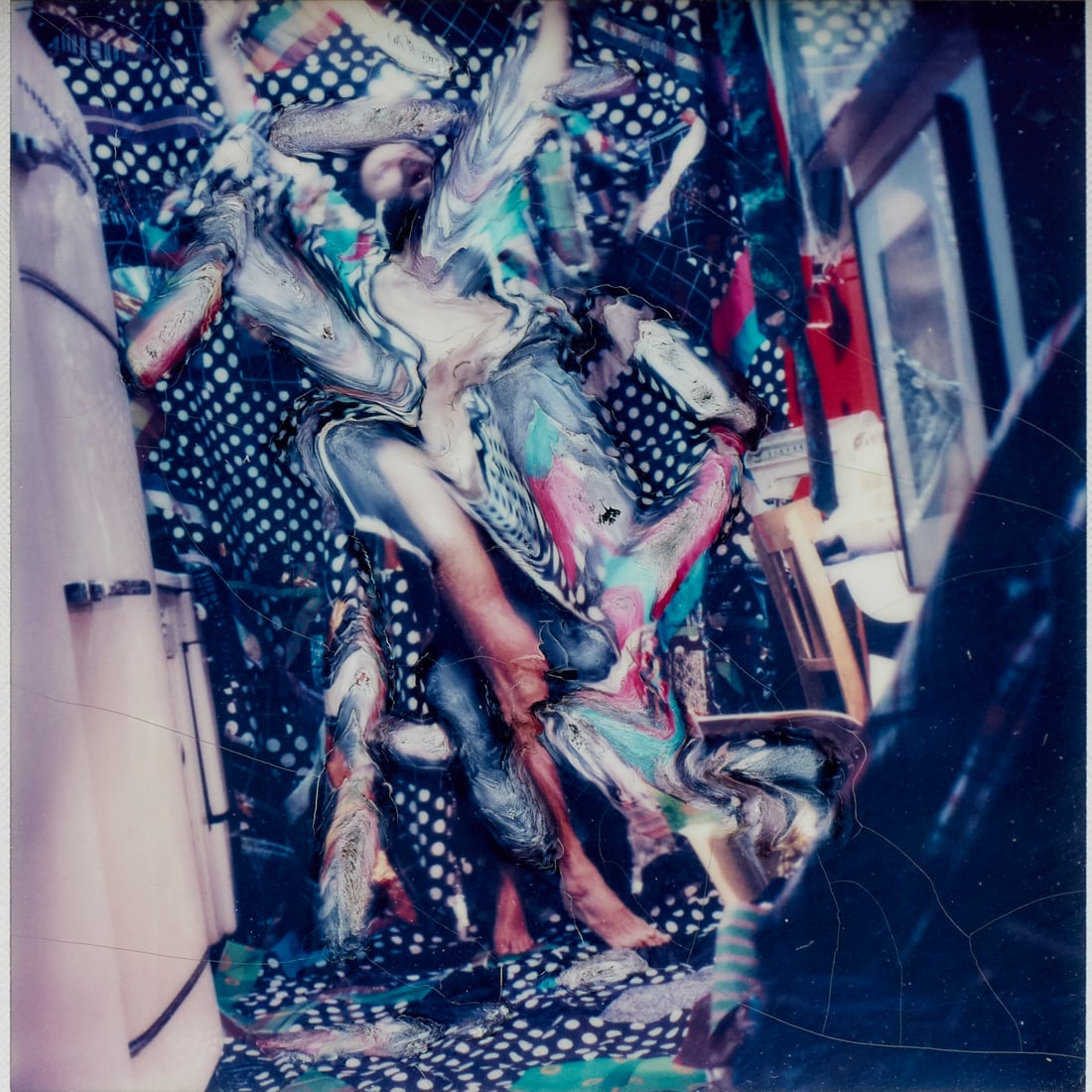 Lucas Samaras, manipulated polaroid, exhibited (1 of 7)