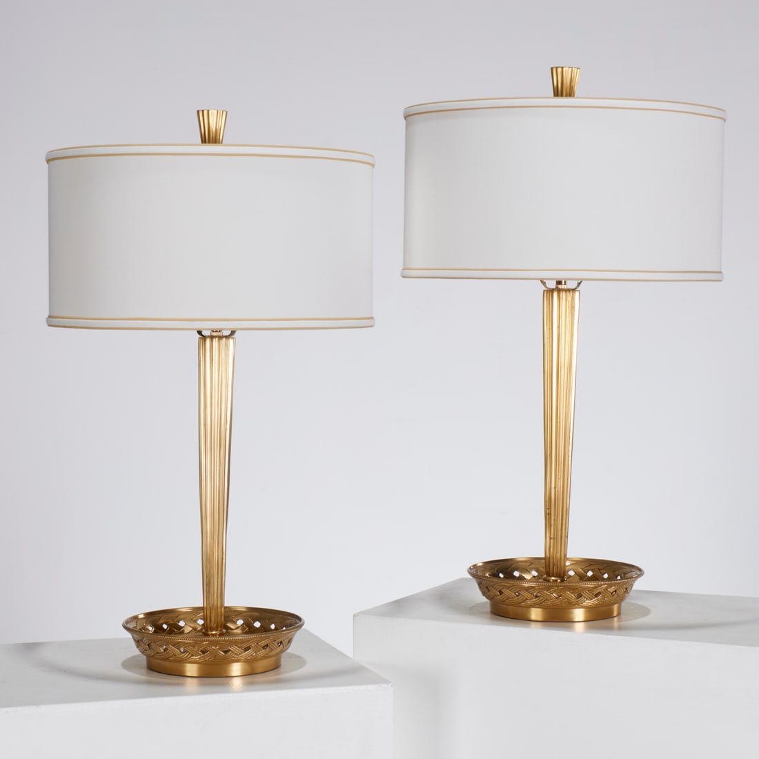 Frederick Cooper, pair brass table lamps (1 of 8)
