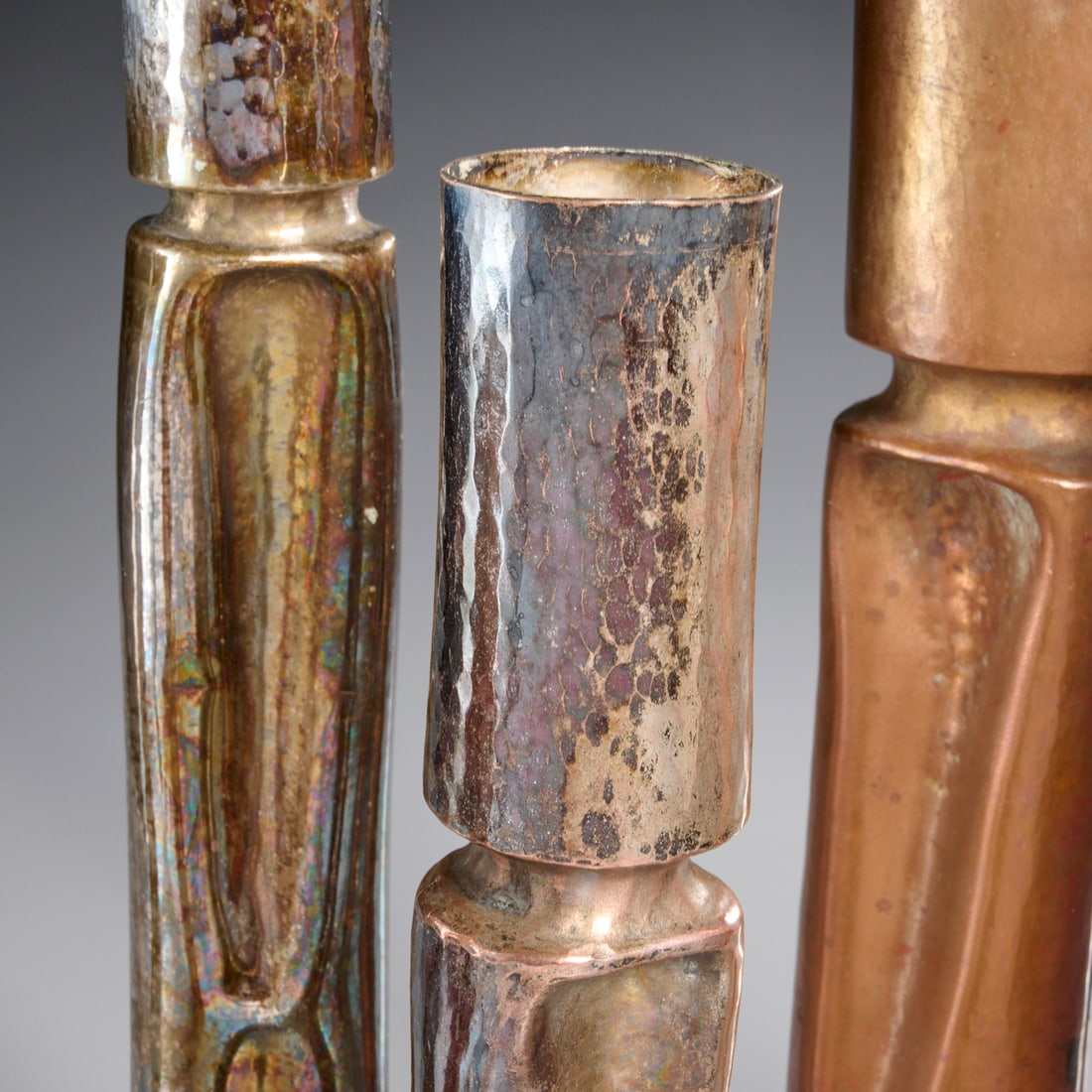 Thomas Roy Markusen, (7) Brutalist candlesticks - 2