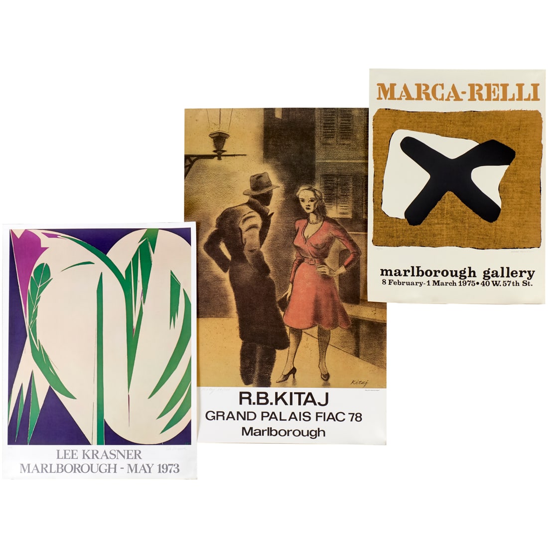 (3) Artist exhibition posters, signed, incl. Kitaj (1 of 9)