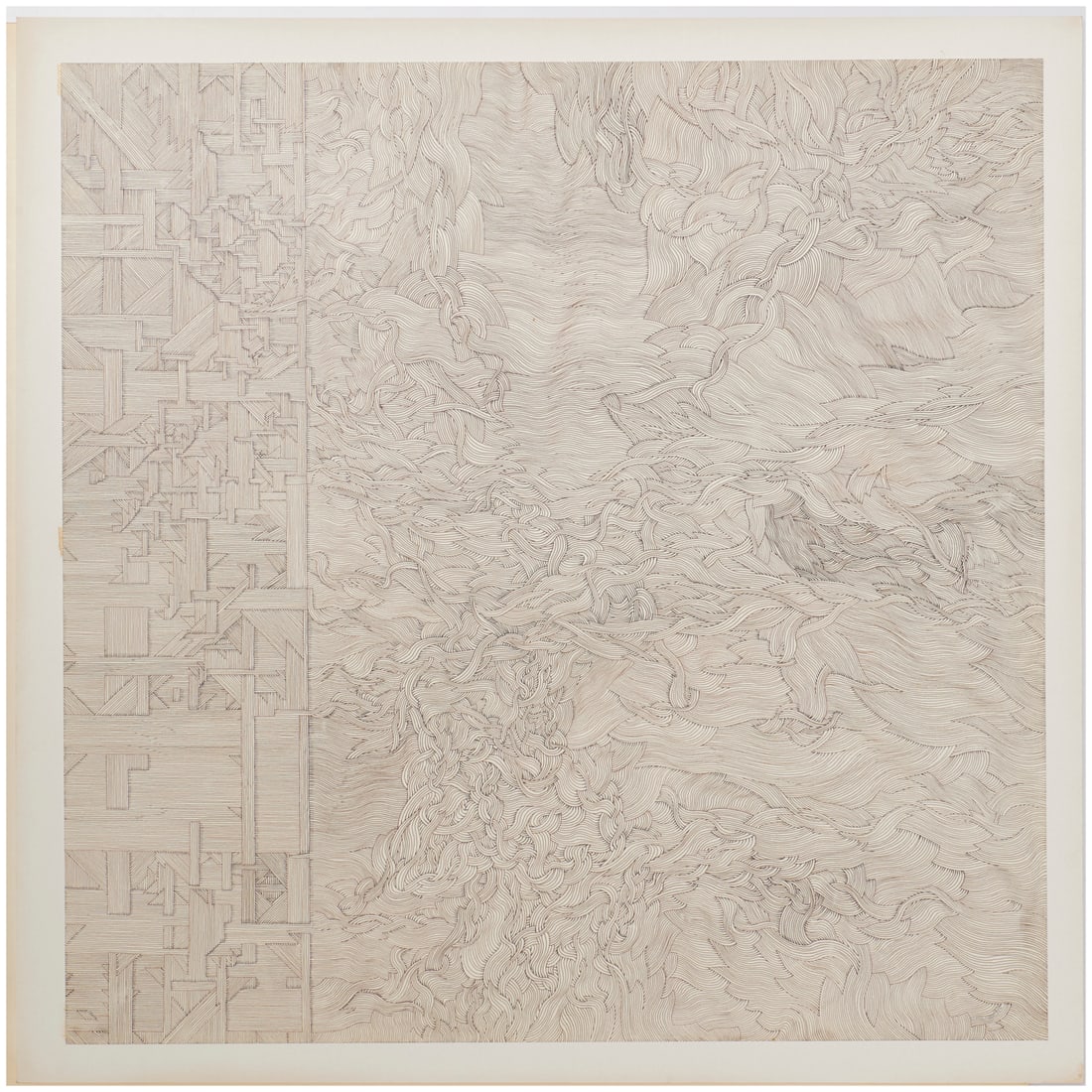 George Morrison, ink on paper, 1972 (1 of 8)