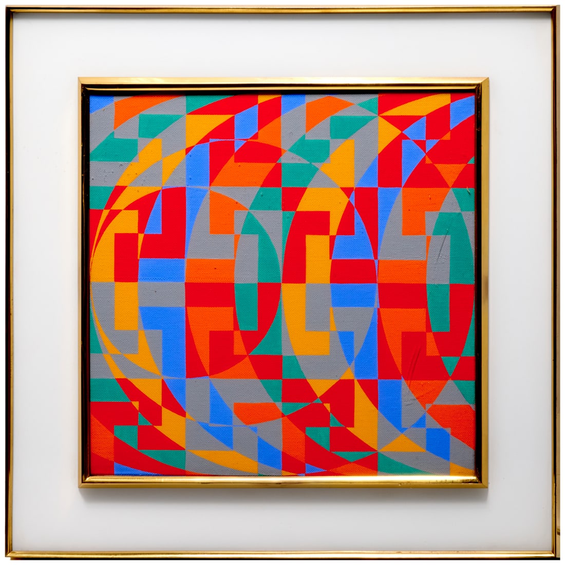 Toshinobu Onosato, oil on canvas, 1969: Toshinobu Onosato, oil on canvas, 1969, Toshinobu Onosato (Japanese, 1912-1986), Abstract, signed and dated verso, gallery label verso of frame, 11.5"squ (sight), 17"squ (frame) Provenance: A Private
