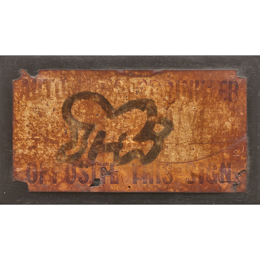Keith Haring (attrib), graffiti painting, 1981 (1 of 7)
