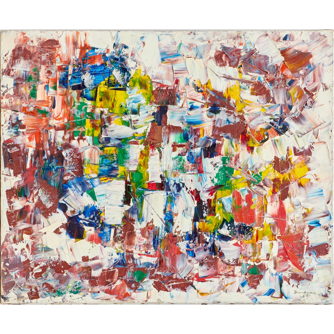 Paul-Emile Borduas (attrib), oil on canvas, 1955 (1 of 6)