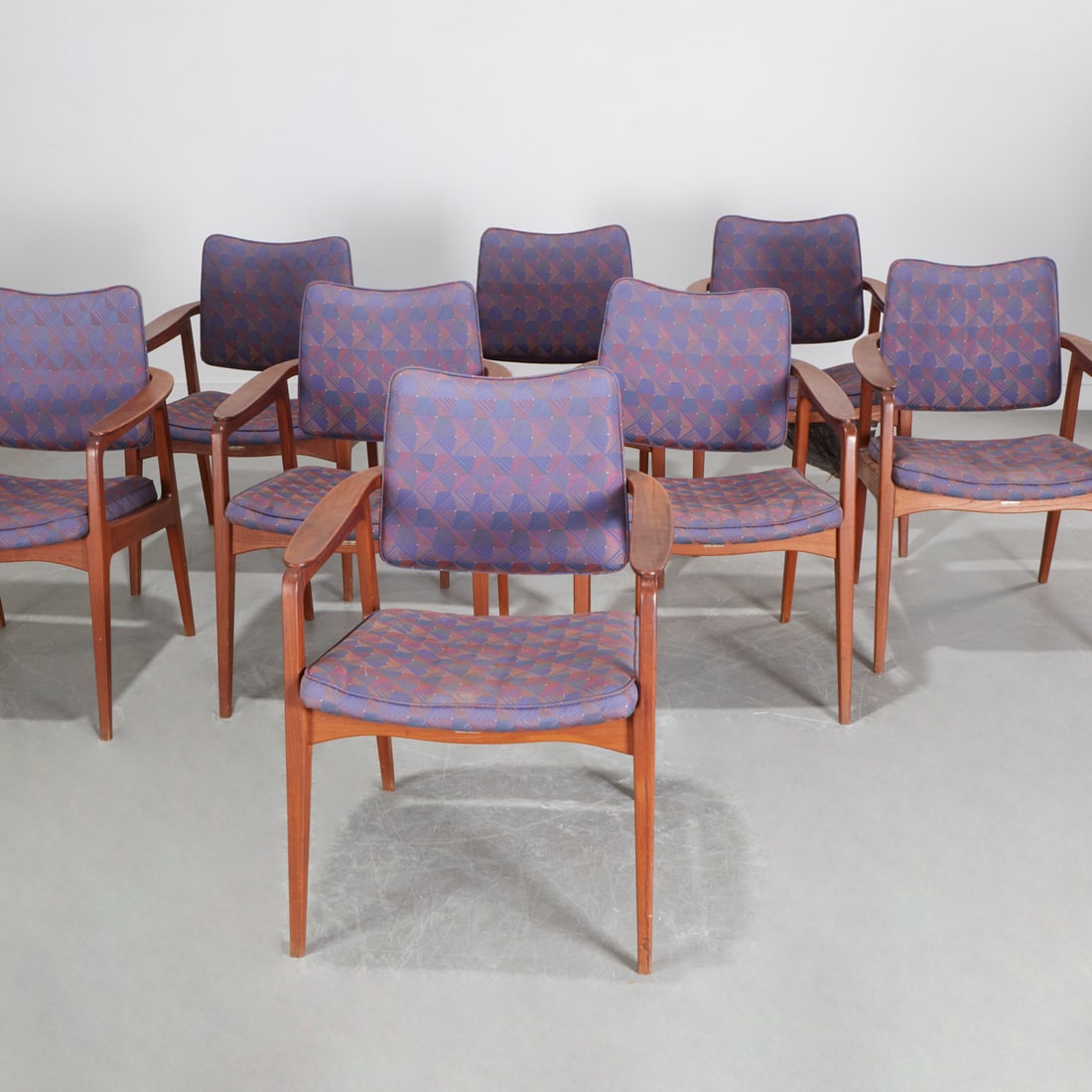 (8) Sigvard Bernadotte teak armchairs (1 of 9)