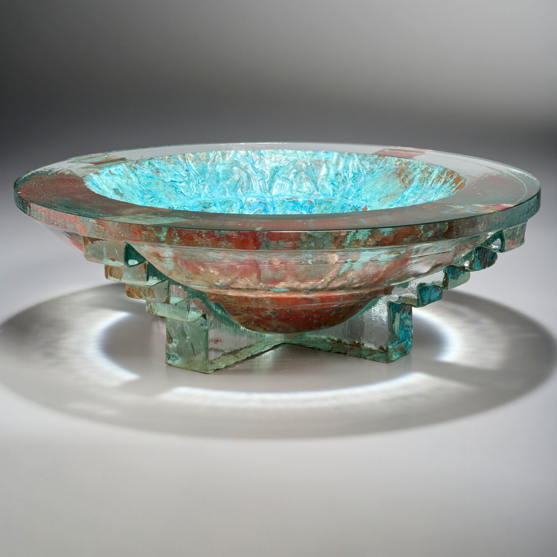 John Conard Lewis, large studio glass bowl (1 of 9)