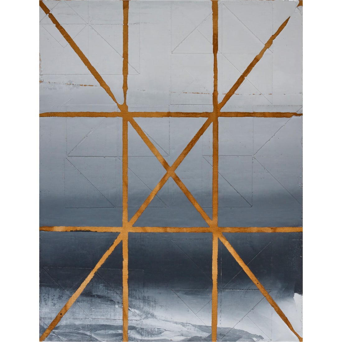 Mark Hagen, large acrylic on burlap, 2014 (1 of 9)