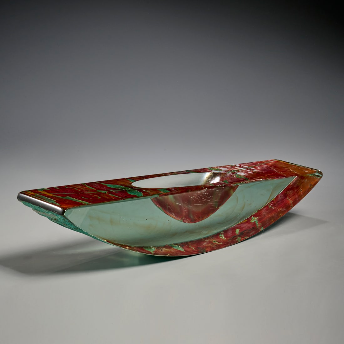 John Conard Lewis, large studio glass bowl (1 of 4)
