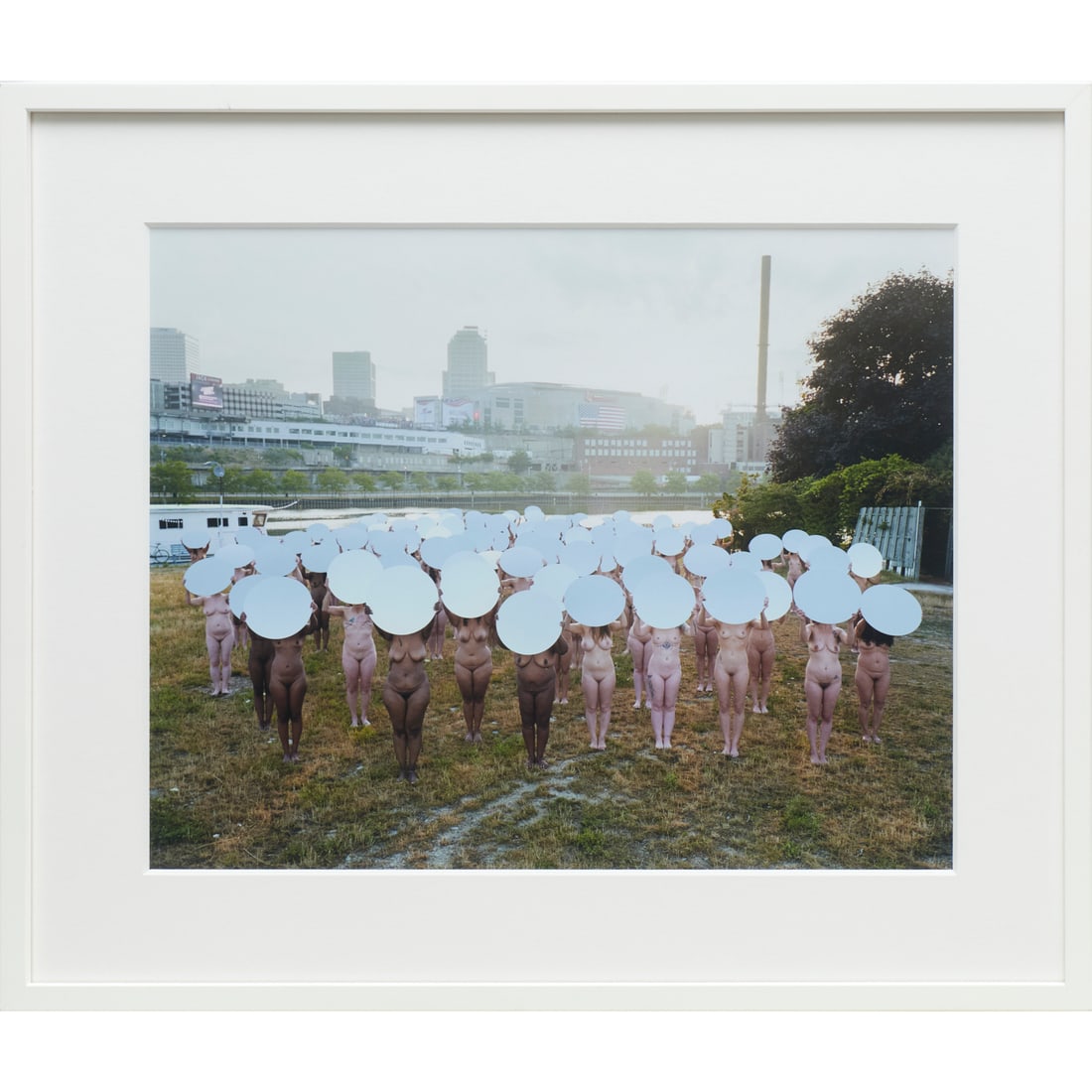 Spencer Tunick, chromogenic print, 2016: Spencer Tunick, chromogenic print, 2016, Spencer Tunick (American, b. 1967), "Cleveland 1 (Republican National Convention)", Artist Proof, no signature observed, 16"h x 19.5"w (sight), 22.75"h x 26.5"