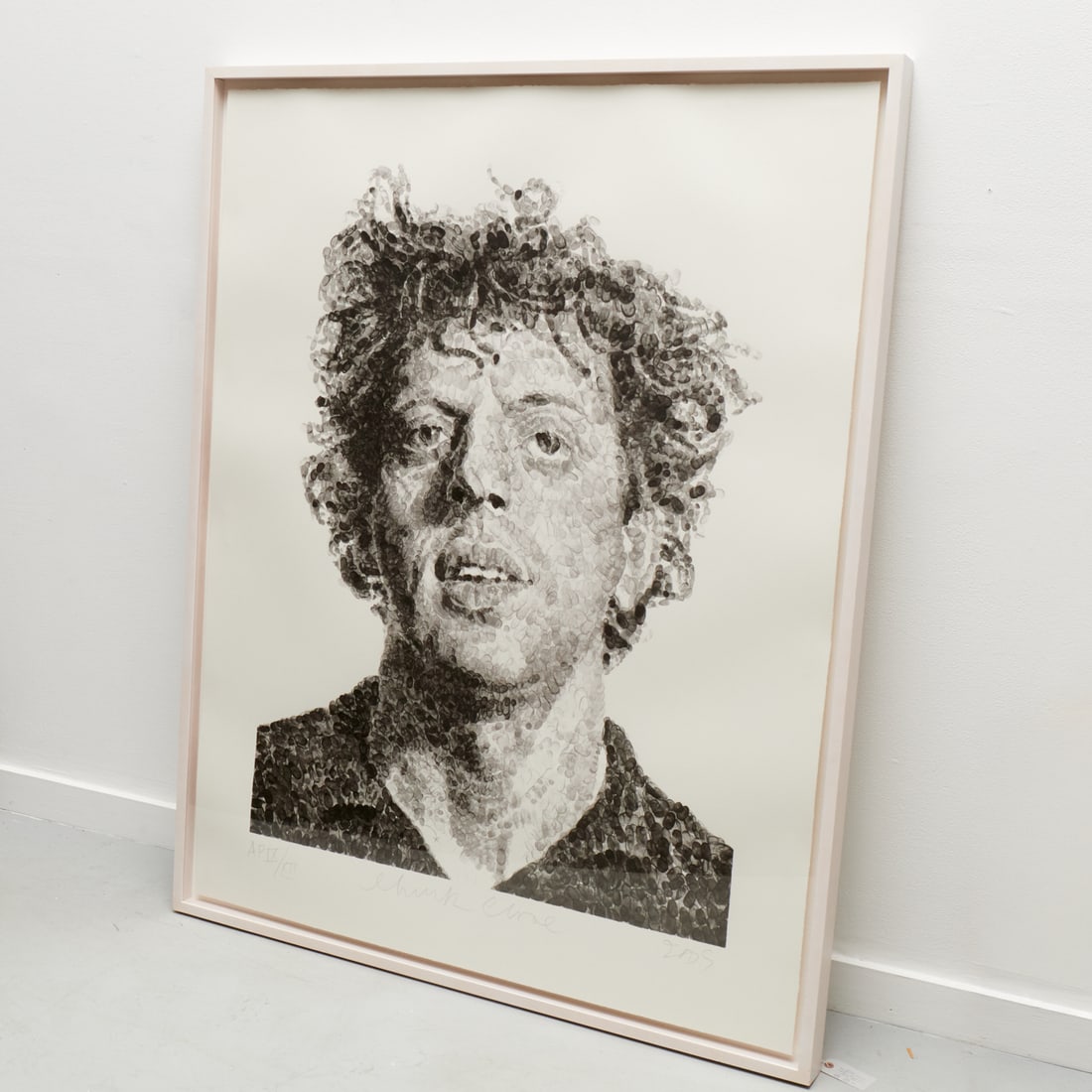 Chuck Close, large silkscreen on paper, signed (1 of 7)
