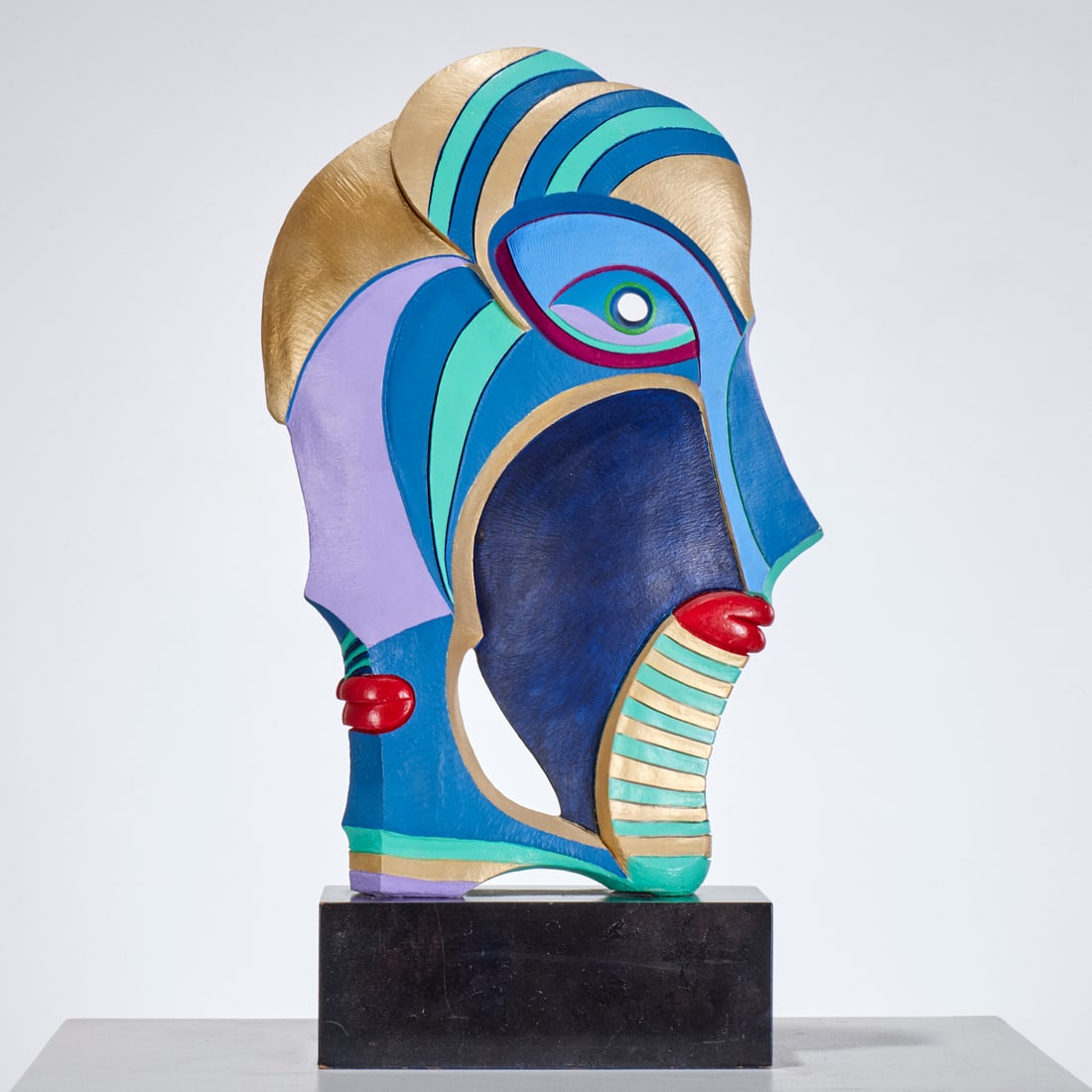 Helen Finch, polychrome resin sculpture, 1982 (1 of 8)
