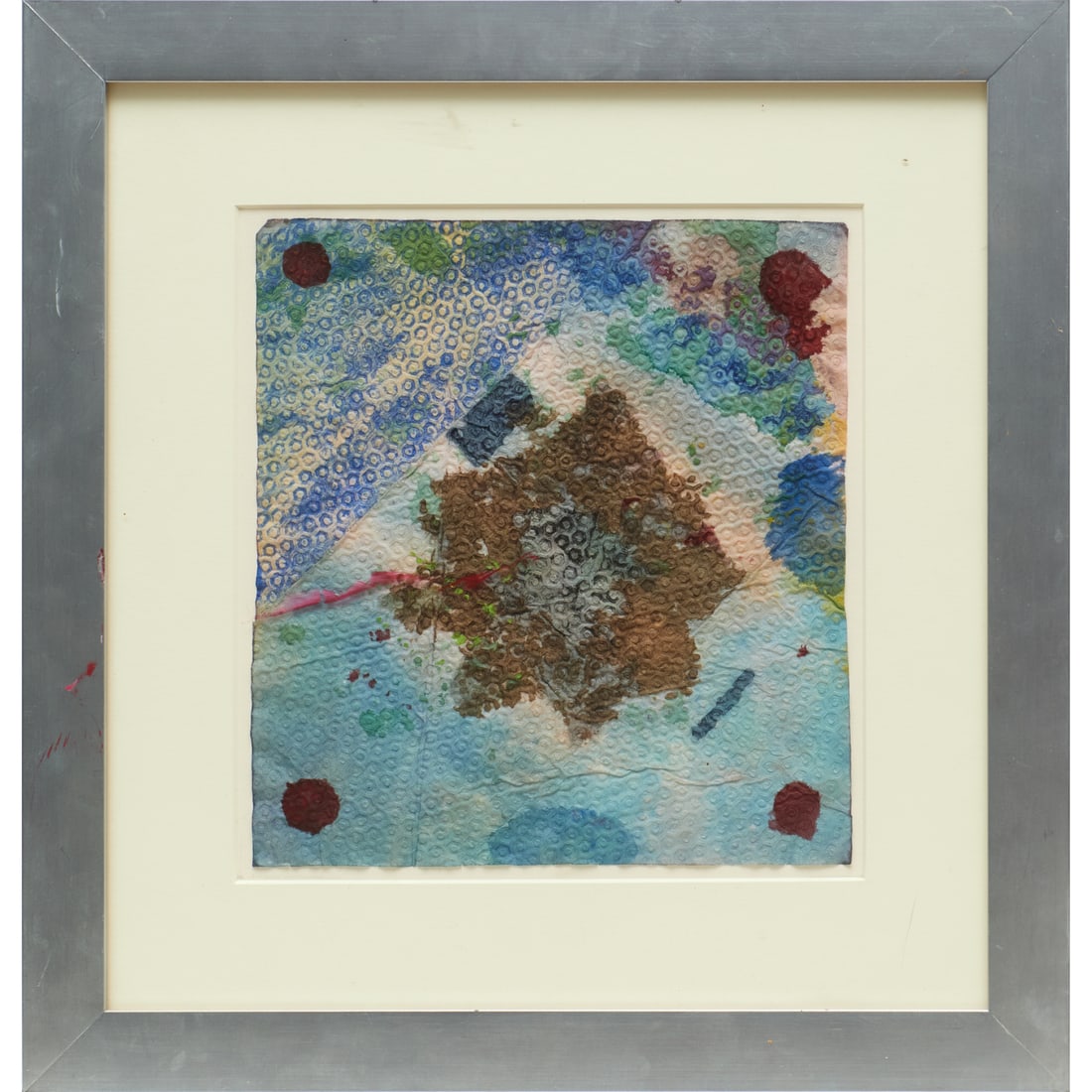 Alan Shields, watercolor on paper, 1973: Alan Shields, watercolor on paper, 1973, Alan Shields (American, 1944-2005), "Bock Out", signed and inscribed to label on verso of sheet, 9.5"h x 8.5"w (sheet), 15.5"h x 15"w (frame) Provenance: A Pri