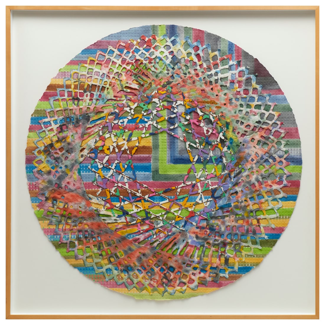 Alan Shields, large mixed media collage (1 of 5)