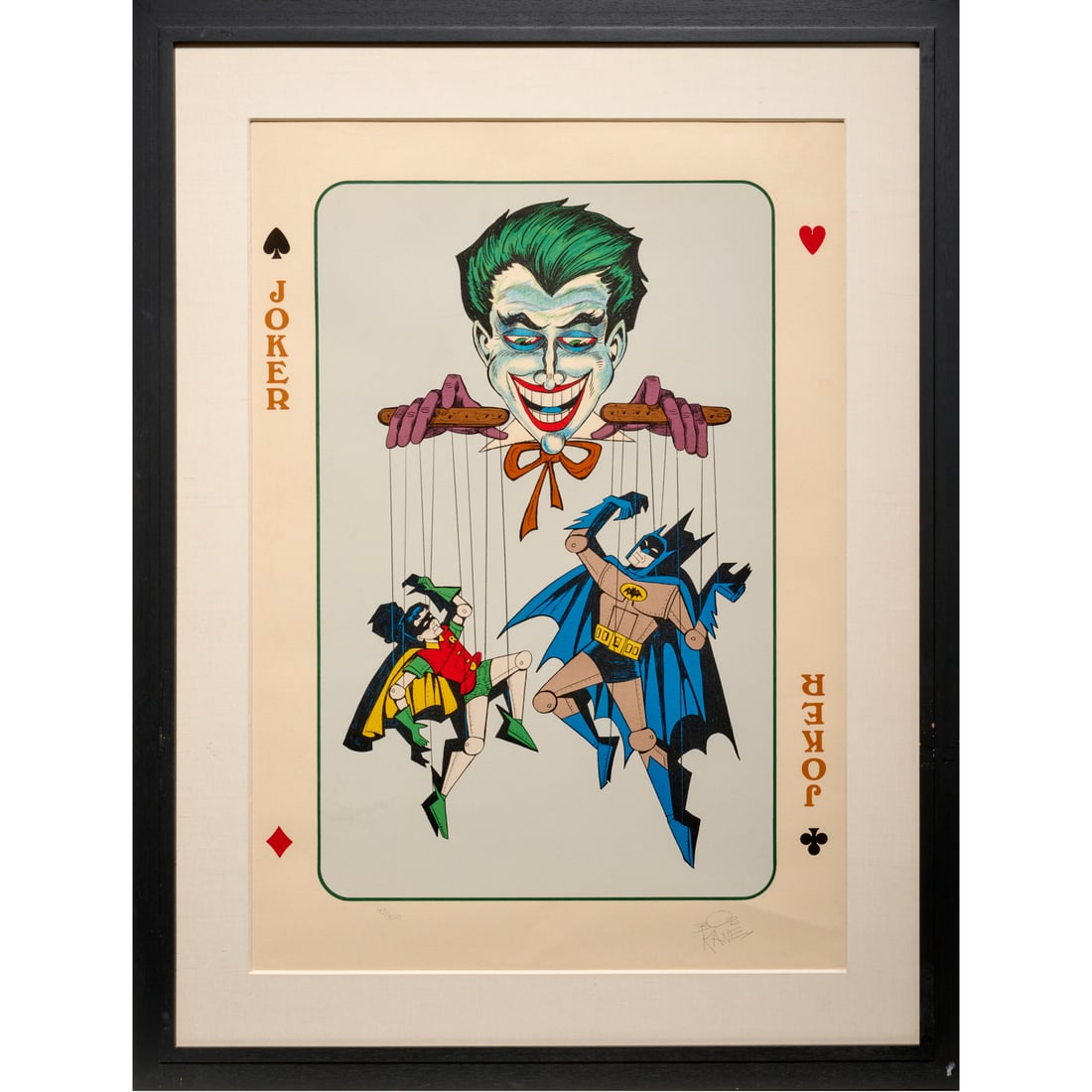 Bob Kane, "The Joker" signed lithograph, 1978 (1 of 6)