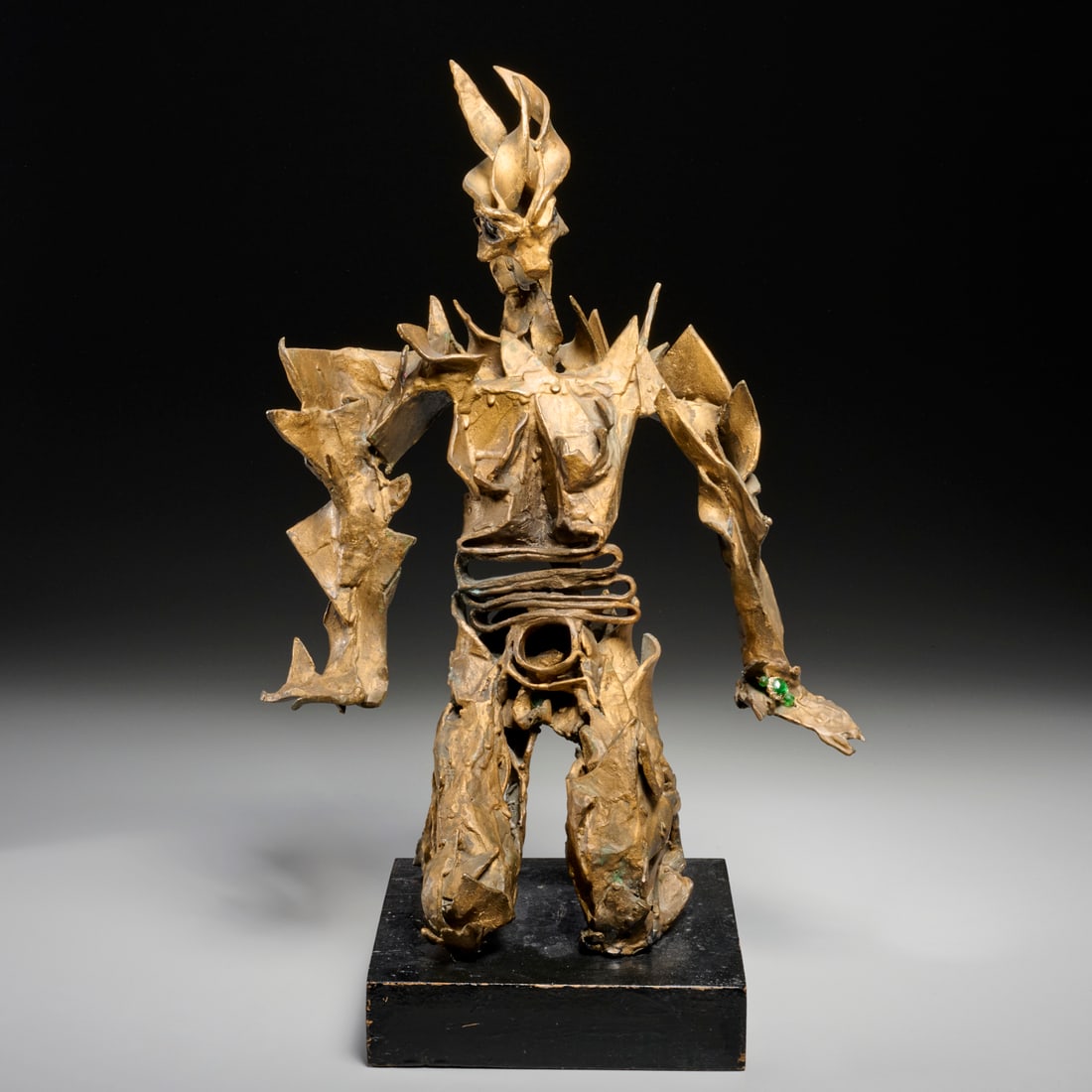 Futurist School, gilt bronze sculpture (1 of 7)